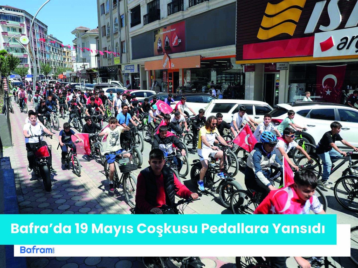 Bafra’da 19 Mayıs Coşkusu Pedallara Yansıdı